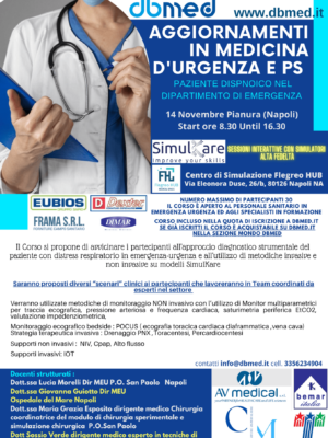 AGGIORNAMENTI IN MEDICINA D'URGENZA E PS PAZIENTE DISPNOICO NEL DIPARTIMENTO DI EMERGENZA
