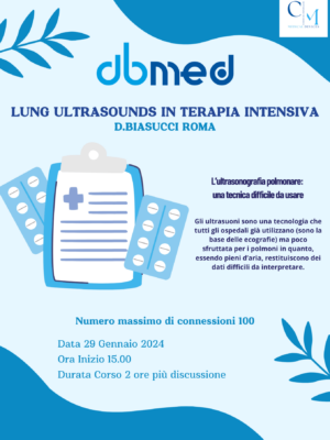 LUNG ULTRASOUNDS IN TERAPIA INTENSIVA D.BIASUCCI ROMA